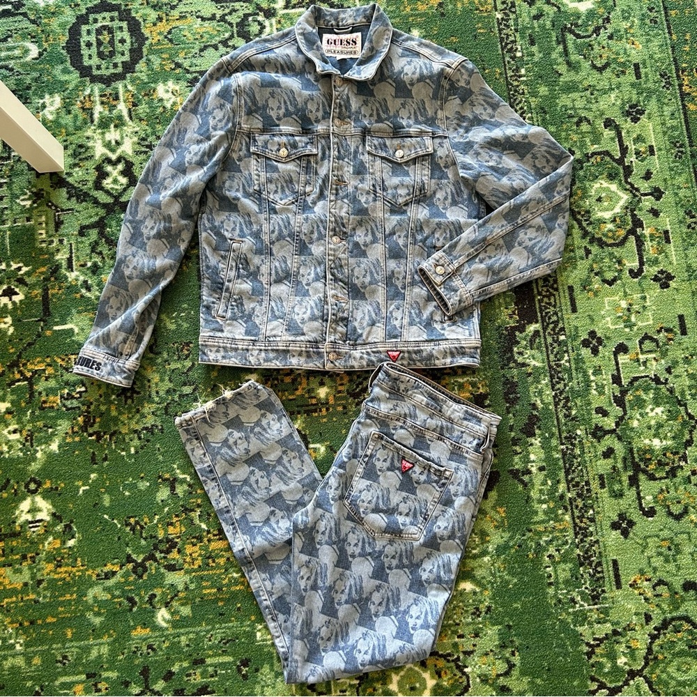 Guess Originals x Pleasures denim set